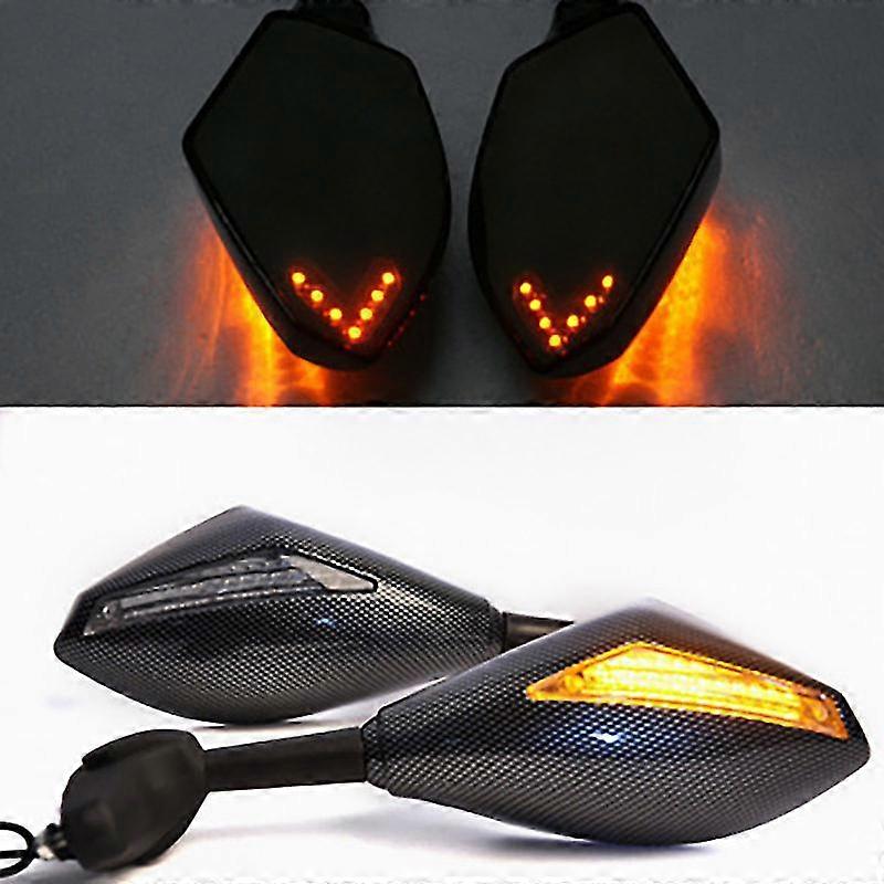Modified Rearview Mirror for Sports Cars and Motorcycles, Road Racing Style, Adjustable Horizon View, High-Performance Design