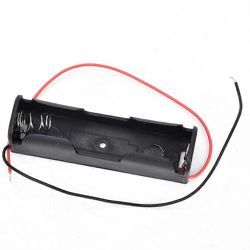 Plastic Battery Case, Battery Storage Holder Case with Wire Lead DIY Battery Storage Boxes Fit for 18650 3.7V (1 Battery) NFNPR