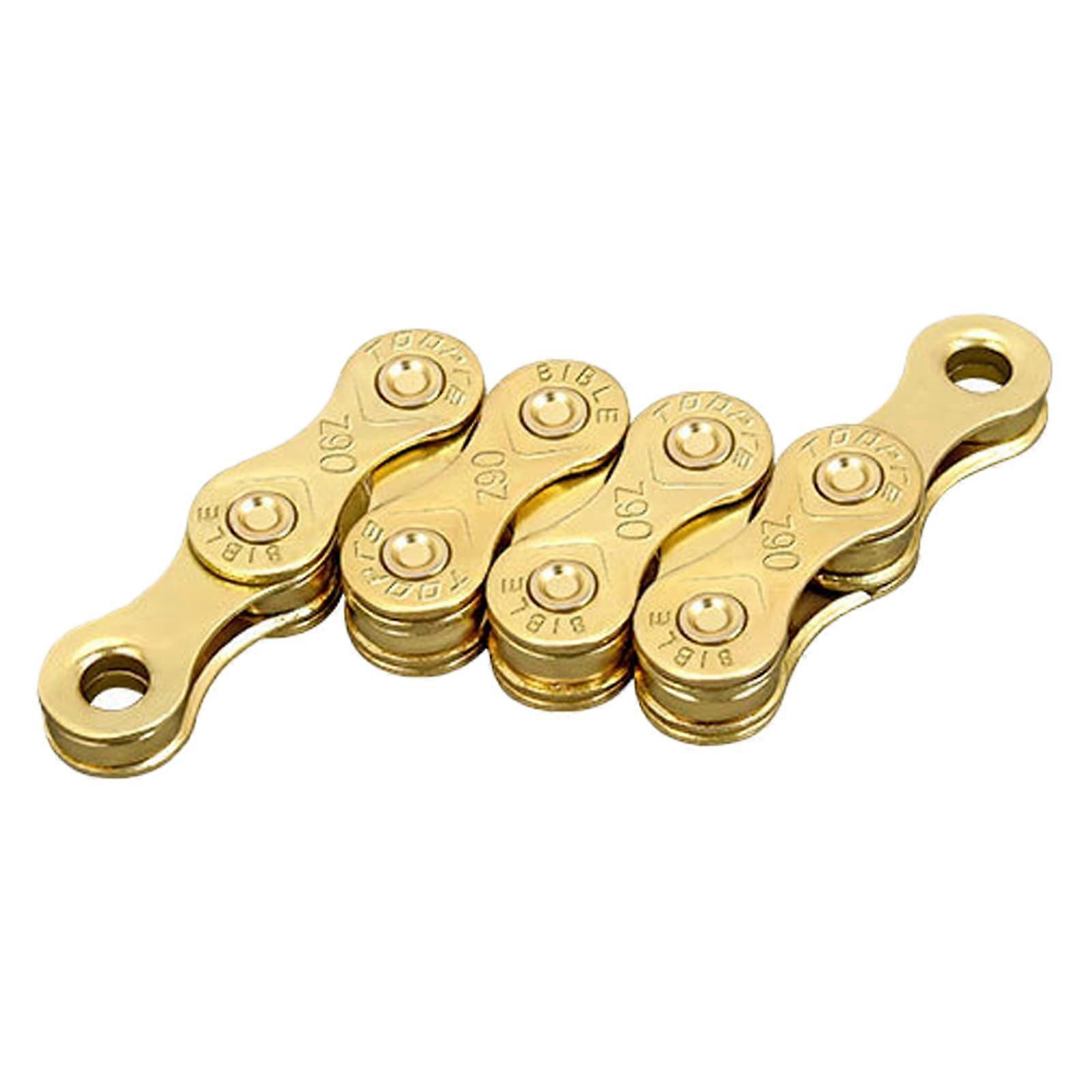 Hollow Bicycle Chain 114/116 Links for Mountain Bike and Road Bike, Easy to Use, Missing Links Compatibility