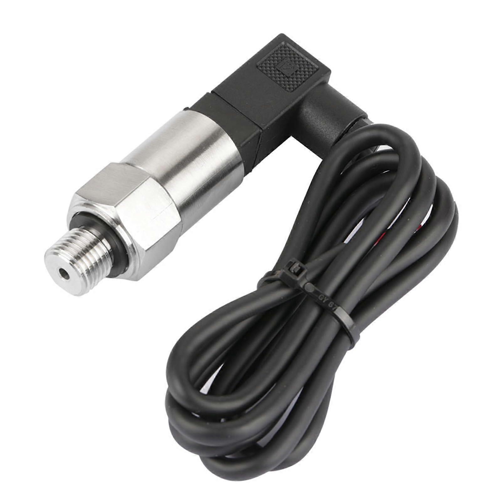 Pressure Sensor Pressure Transducer 420mA Output G1/4 Inch Silicone Pressure Transmitter for Water Gas Oil (00.5 MPa) 00.5 MPa