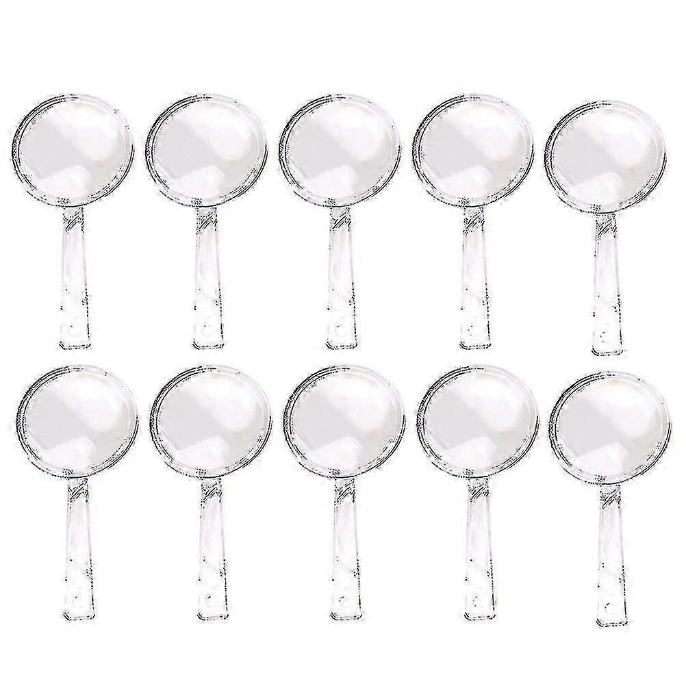 24pcs 42mm Handheld Small Magnifying Glasses for Experiments