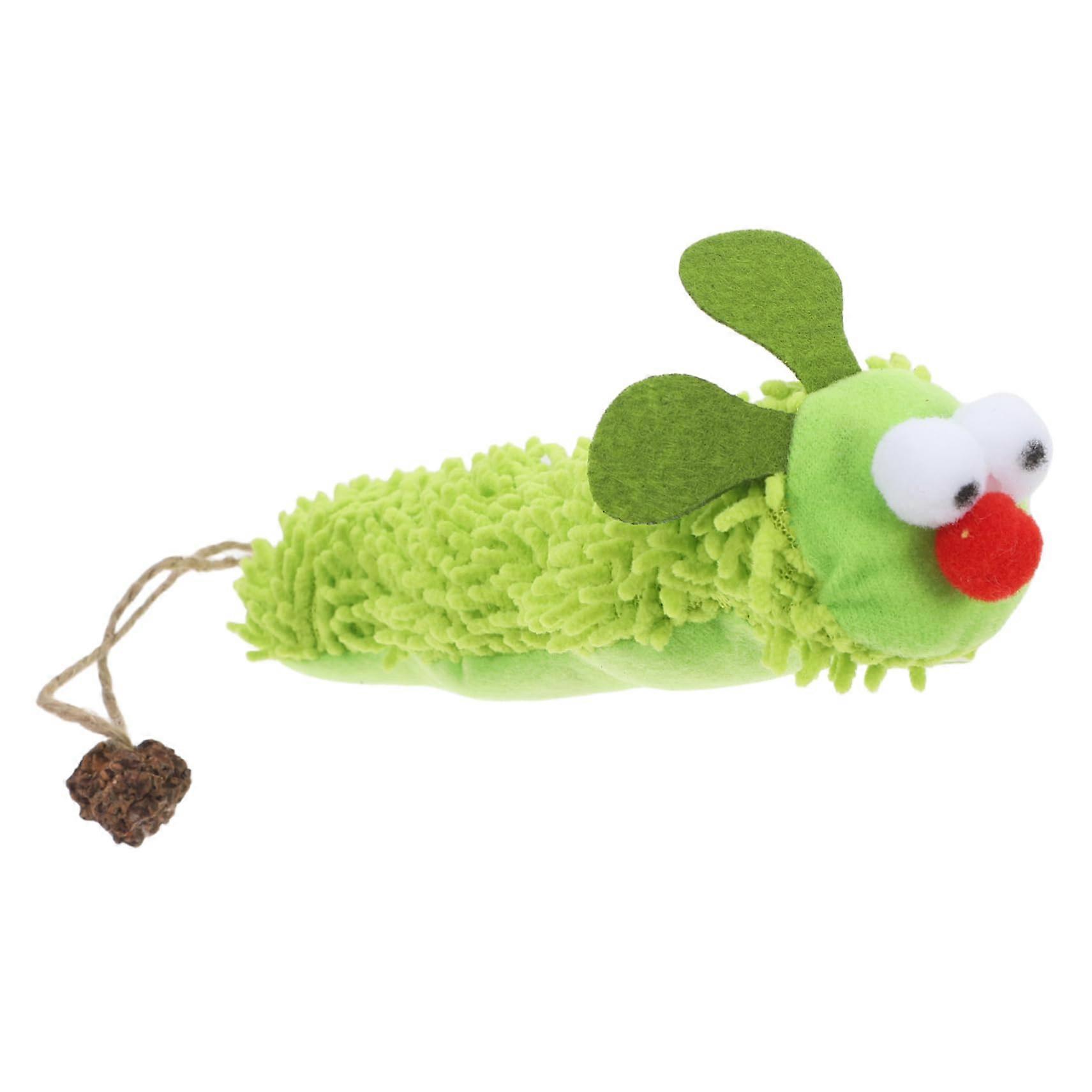 Cuddly Toy Plush Caterpillar for Cats, Interactive Plaything with Crinkle Paper