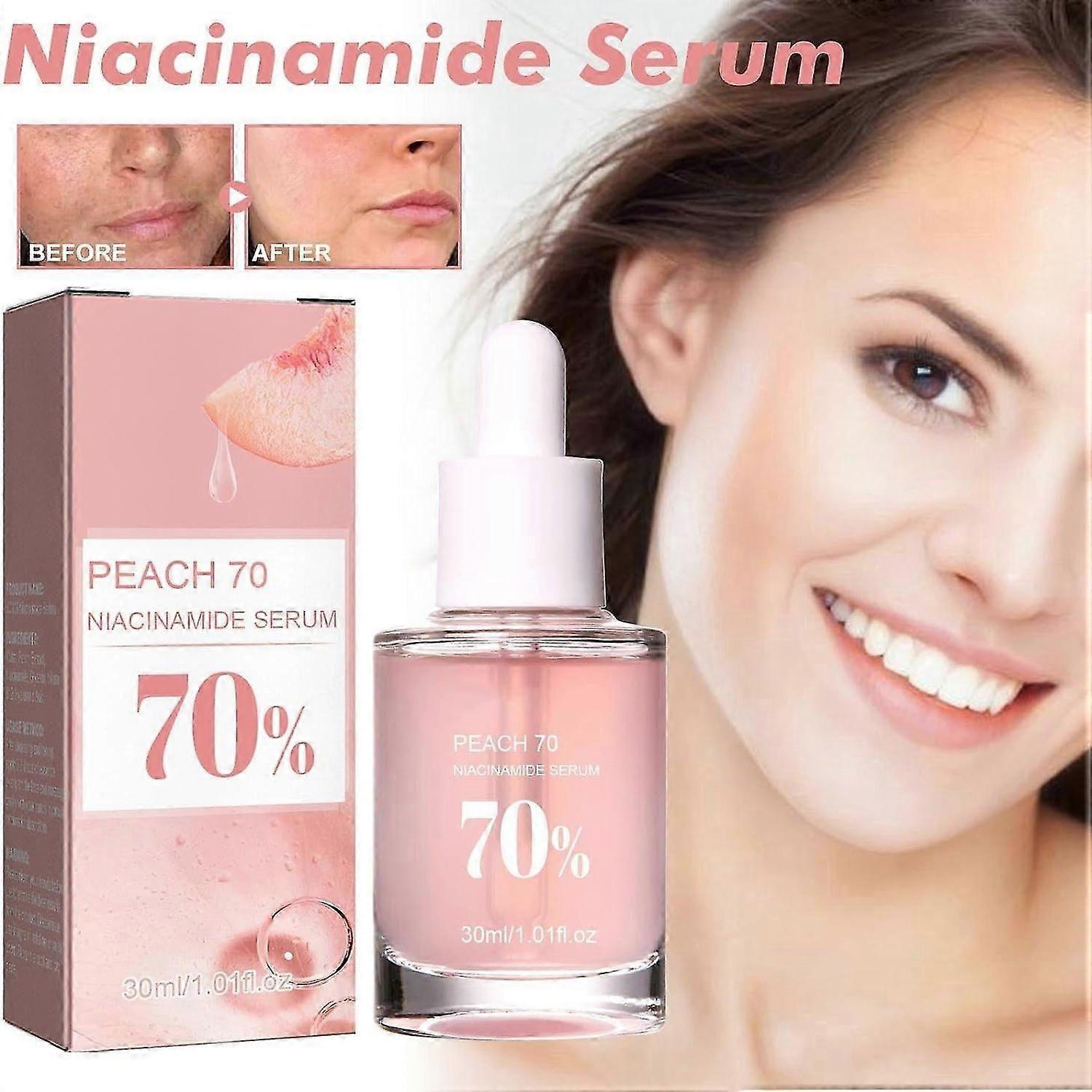 Peach Essence 70% Niacinamide Serum,Brightening Hydrating Face Serum, Anti-Aging Face Serum with Peach Essence