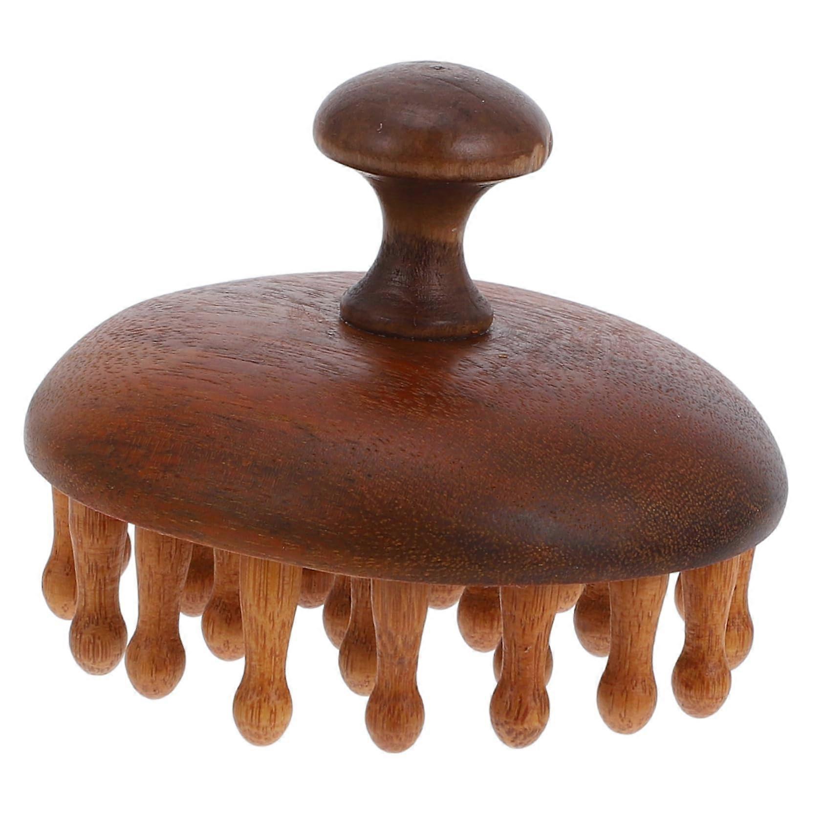 Multifunction Sandalwood Hair Comb and Scalp Massager for Gentle Massage, Improves Circulation, Reduces Headaches