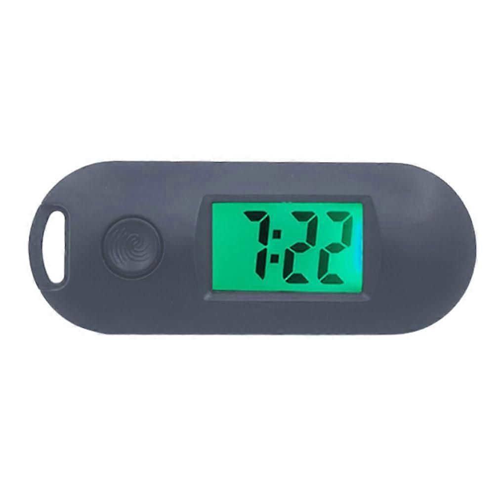 Keychain Clock Multifunctional Portable Digital Watch in Black ABS for Practical Gifts and Everyday Use