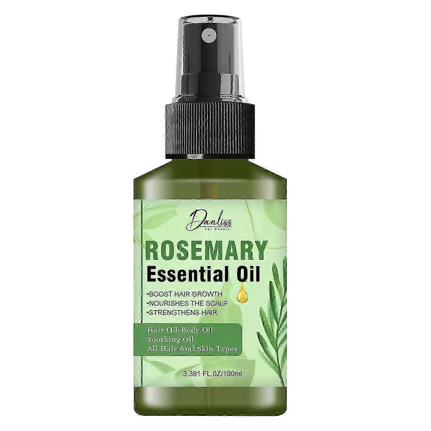 زيت إكليل الجبل لنمو الشعر ، بخاخ نمو شعر إكليل الجبل ، يعزز نمو الشعر ، يغذي فروة الرأس ويقوي الشعر ، لجميع أنواع الشعر