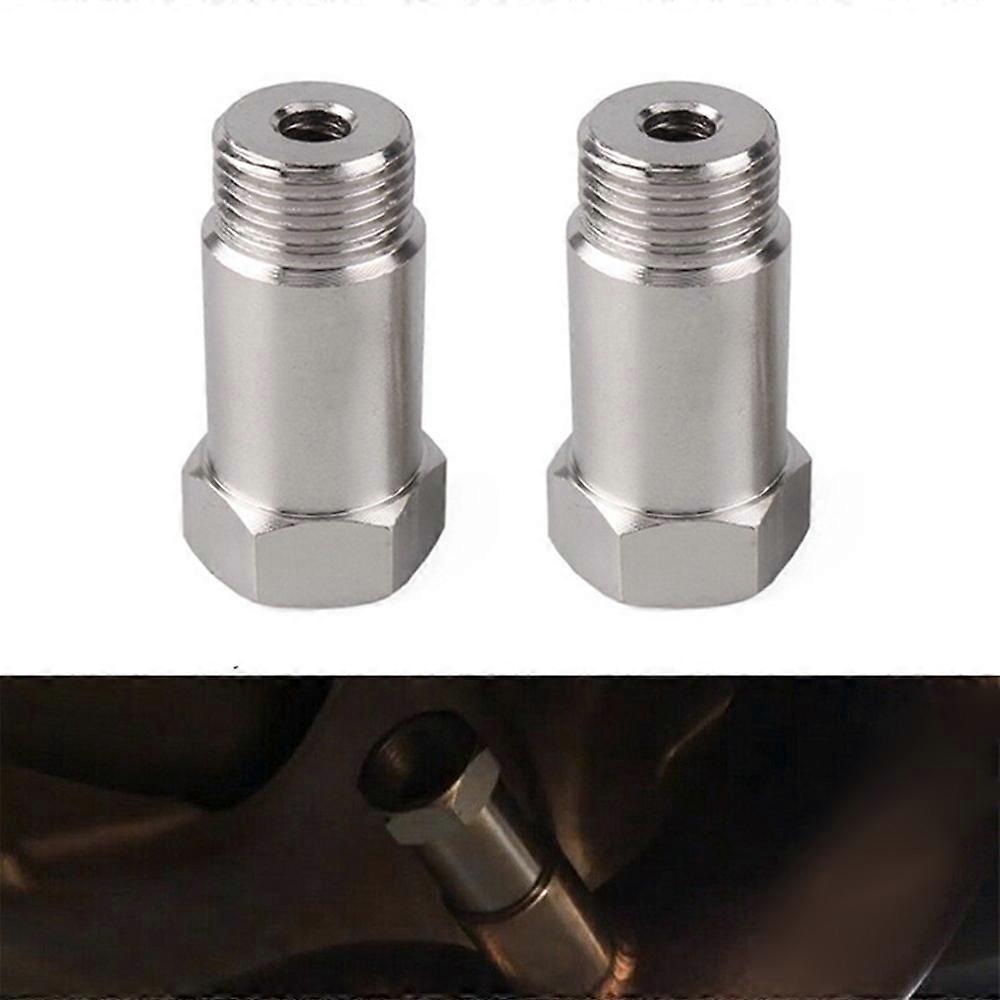 THB009 2Pcs Set Car Oxygen Sensor Adapter 45mm Oxygen Extension Connector for Universal Vehicles