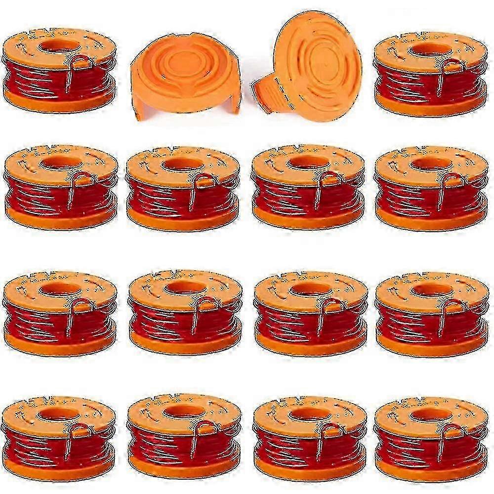 16 Pack Trimmer Line for Compatible Brands Wa0010 Wg175 Spools, 10ft Refills Parts