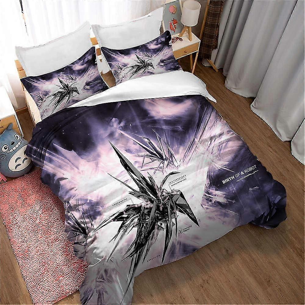 3-osainen kuningaspussilakanasarja abstrakti stereovuodevaatteet peittopussilakana, erittäin pehmeä hypoallergeeninen mikrokuitu