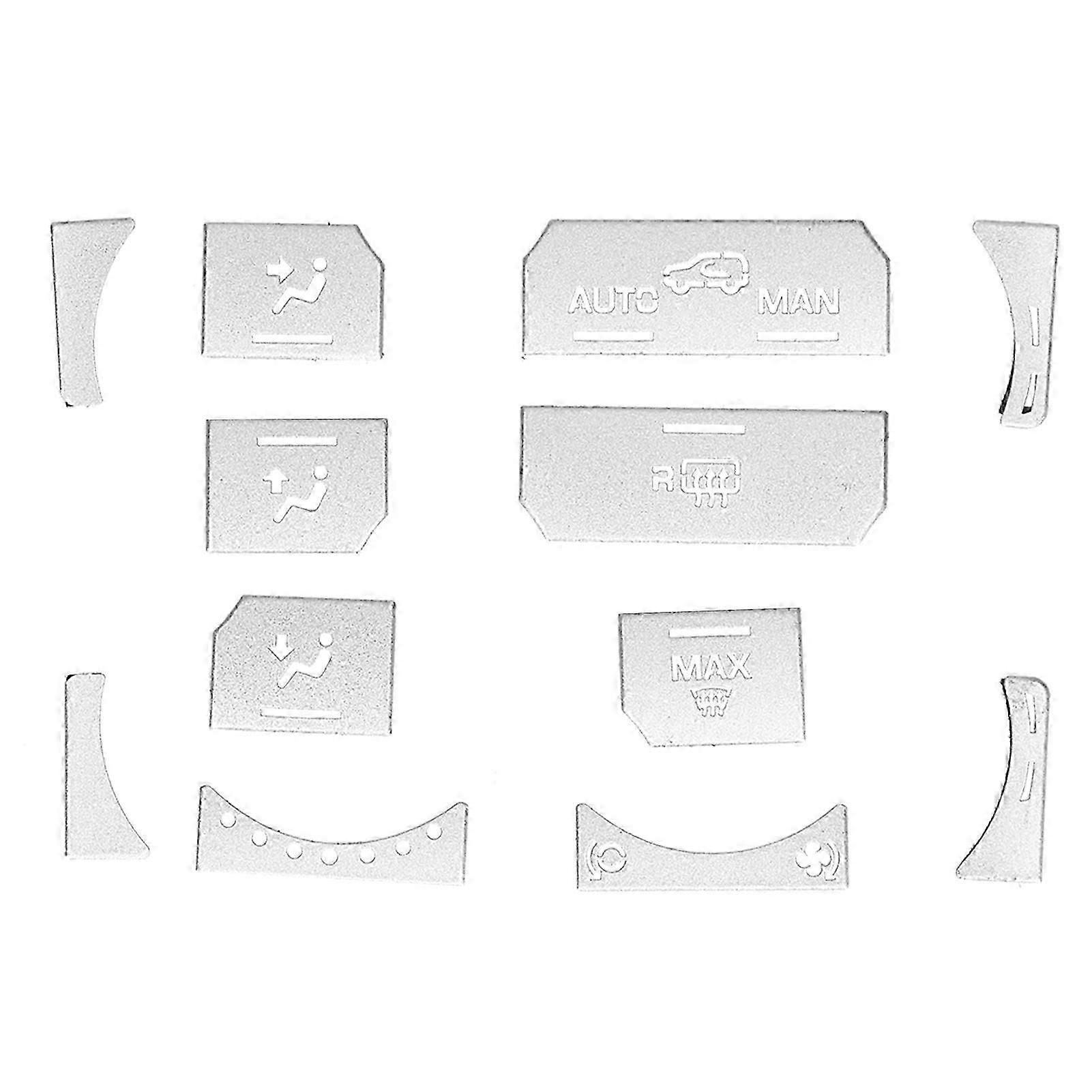 12PCS Dash Button Sticker Replacement for Land Rover Range Rover Evoque 2012?2018