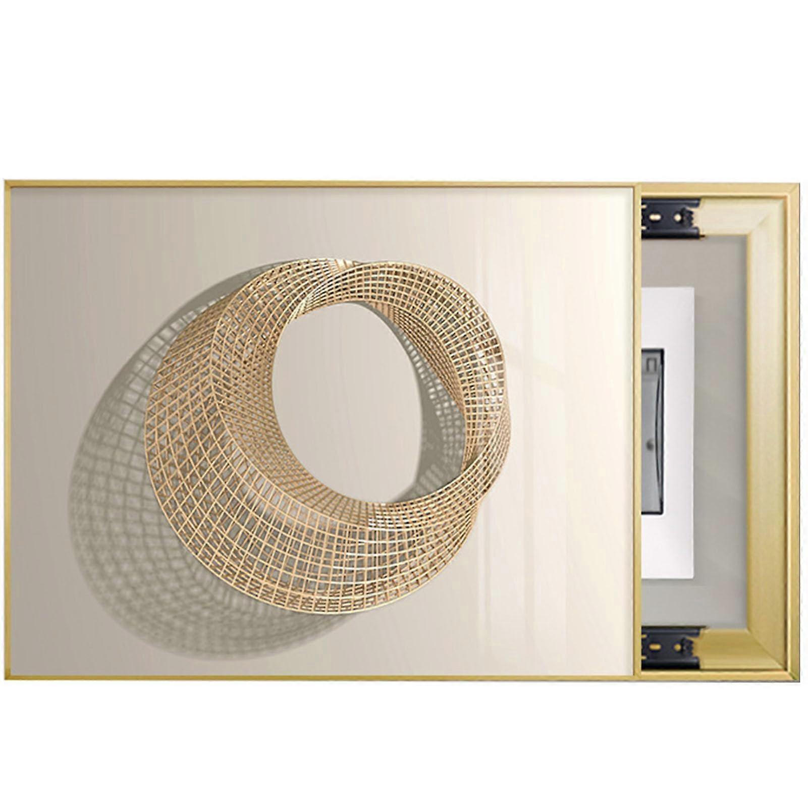 Decorative frame for electricity meter boxes, decorative painting, wall mounting, 45 x 35 cm