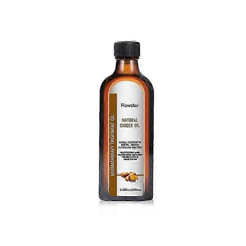 Naturalny olejek imbirowy do włosów i ciała, 100 ml, wstępnie rozcieńczony olejek eteryczny z imbiru wspomagający wzrost włosów, olejek do masażu, odpowiedni do wszystkich rodzajów włosów i ciała.