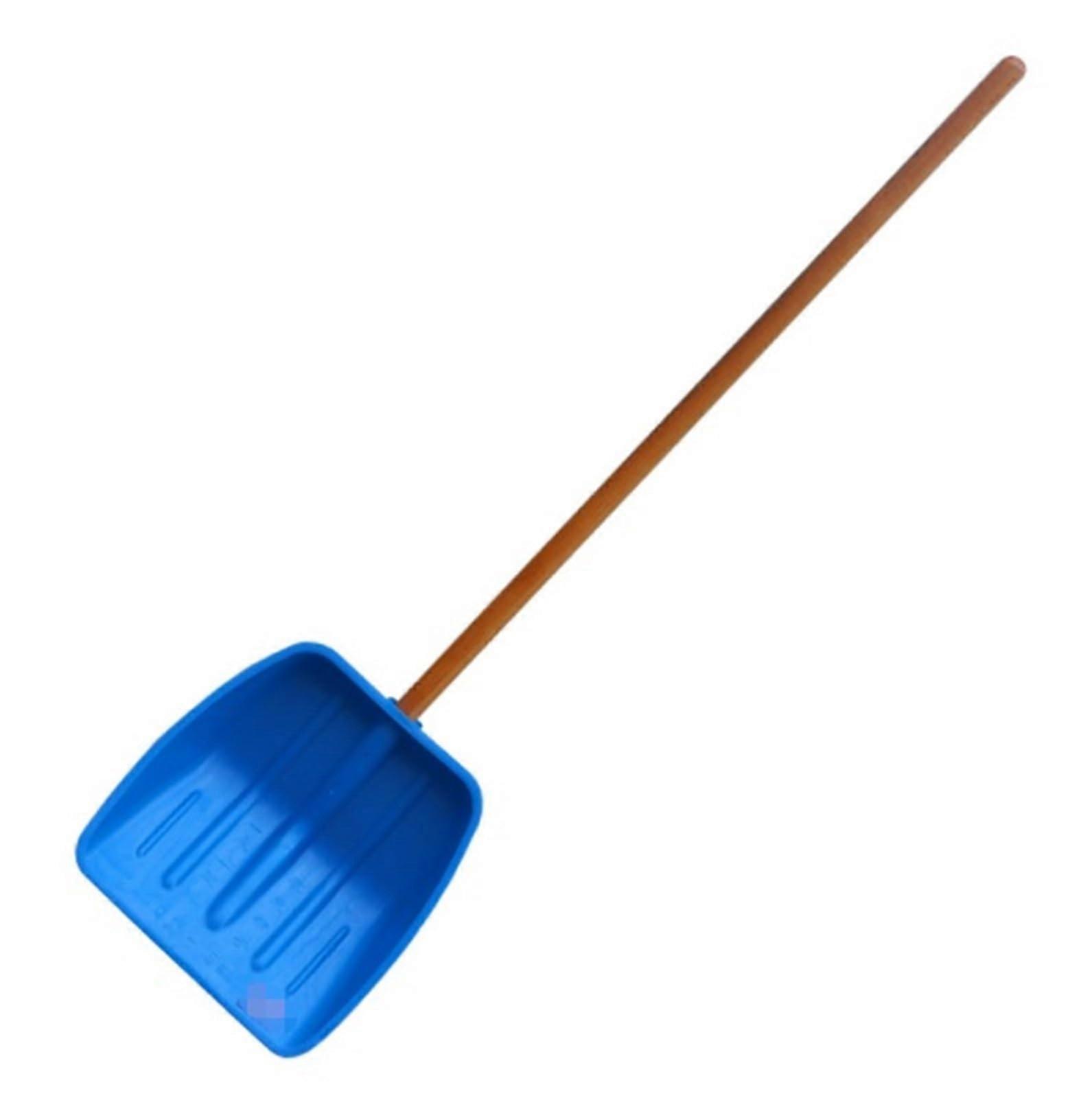 Snow Shovel with Blue Blade, 146cm Long, Ideal for Garden, Camping, Mud and Snow Removal