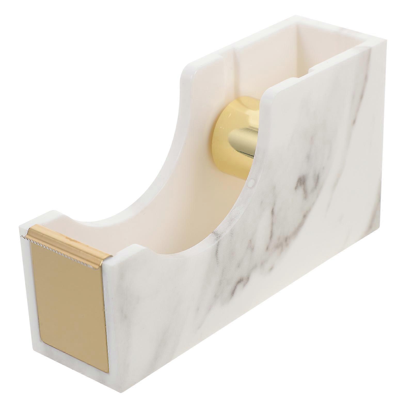 Wrapping Tape Dispenser Small Tape Tape Storage For Home Use Marble Pattern 1Pack