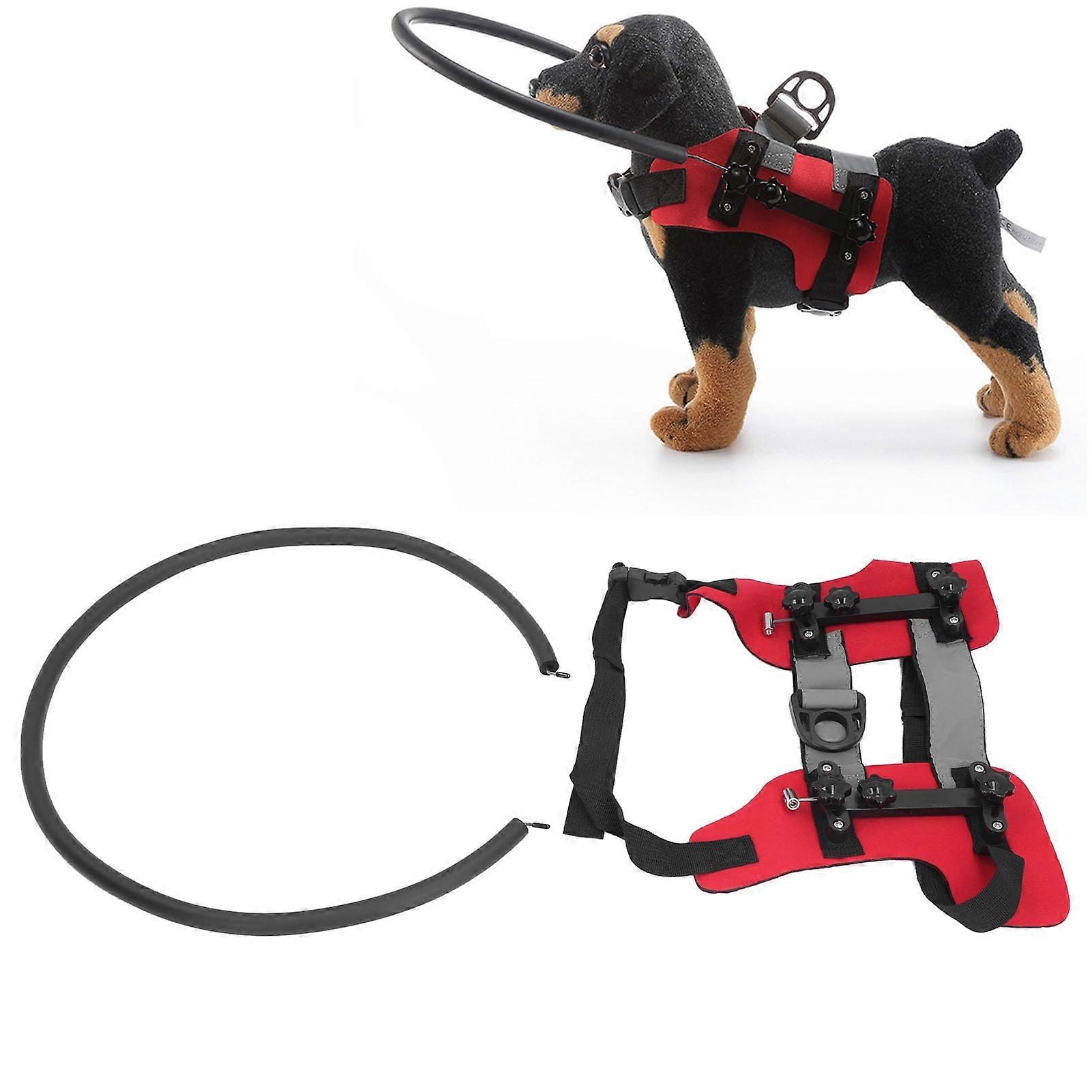 Blind Dog Harness Guide Device for Blind Dogs Avoid Collisions (S) Red