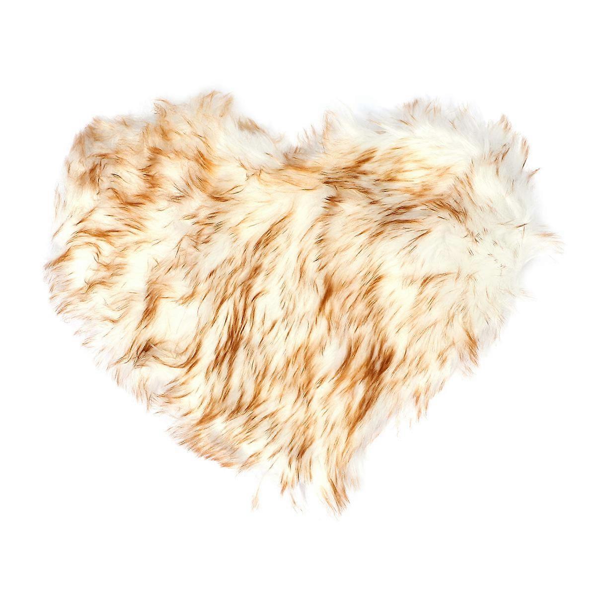 Home Pillow Case Heart Shape Plush Decorative Cover for Hotel 1Pack