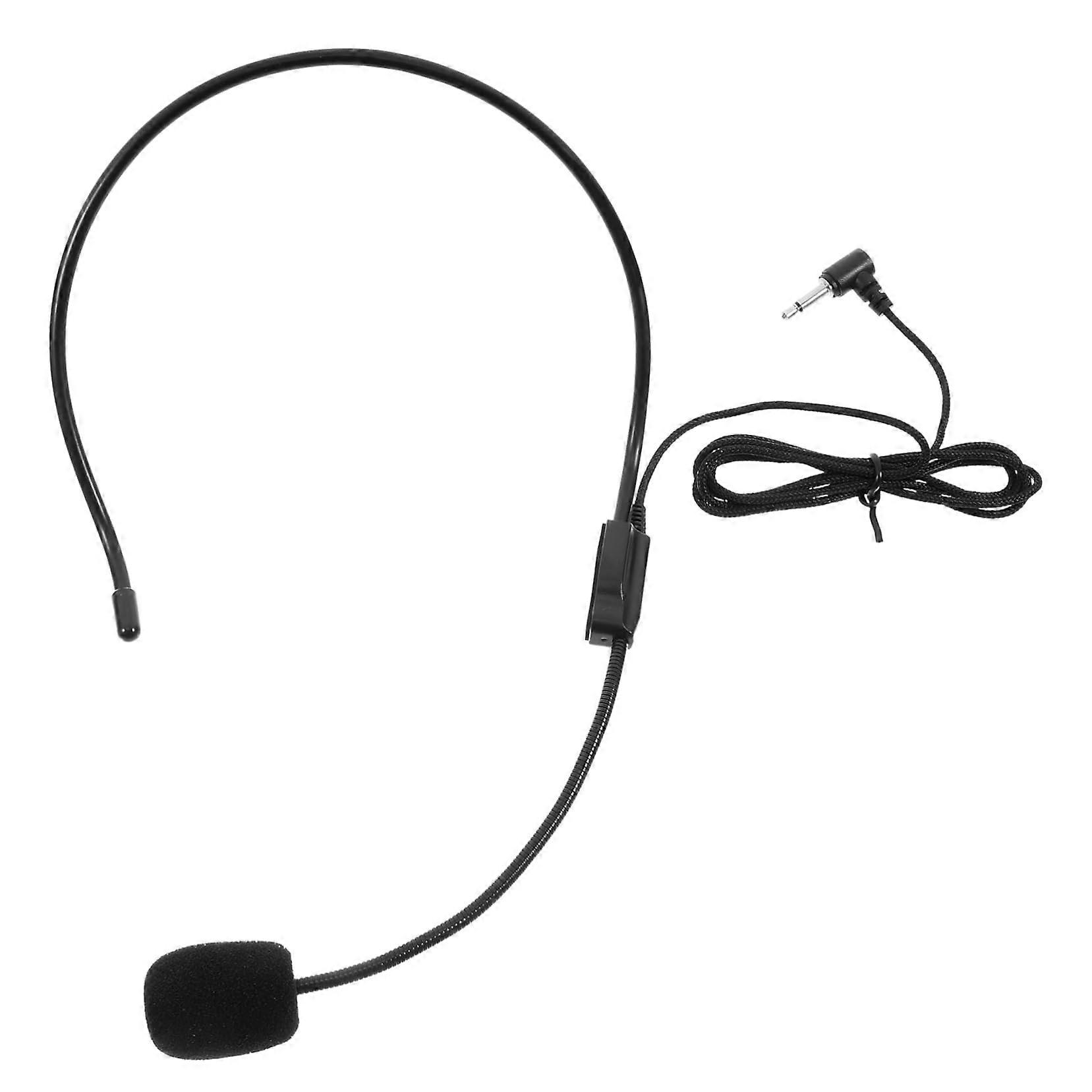 Classroom Microphone for Teachers Wired Headset with Adjustable Headband for Tour Guides and Presentations Crystal Clear Sound Compatibility