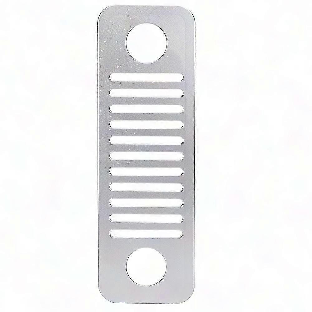 Silver Computer Desk with Ventilation and Heat Dissipation Features Including Host Stand