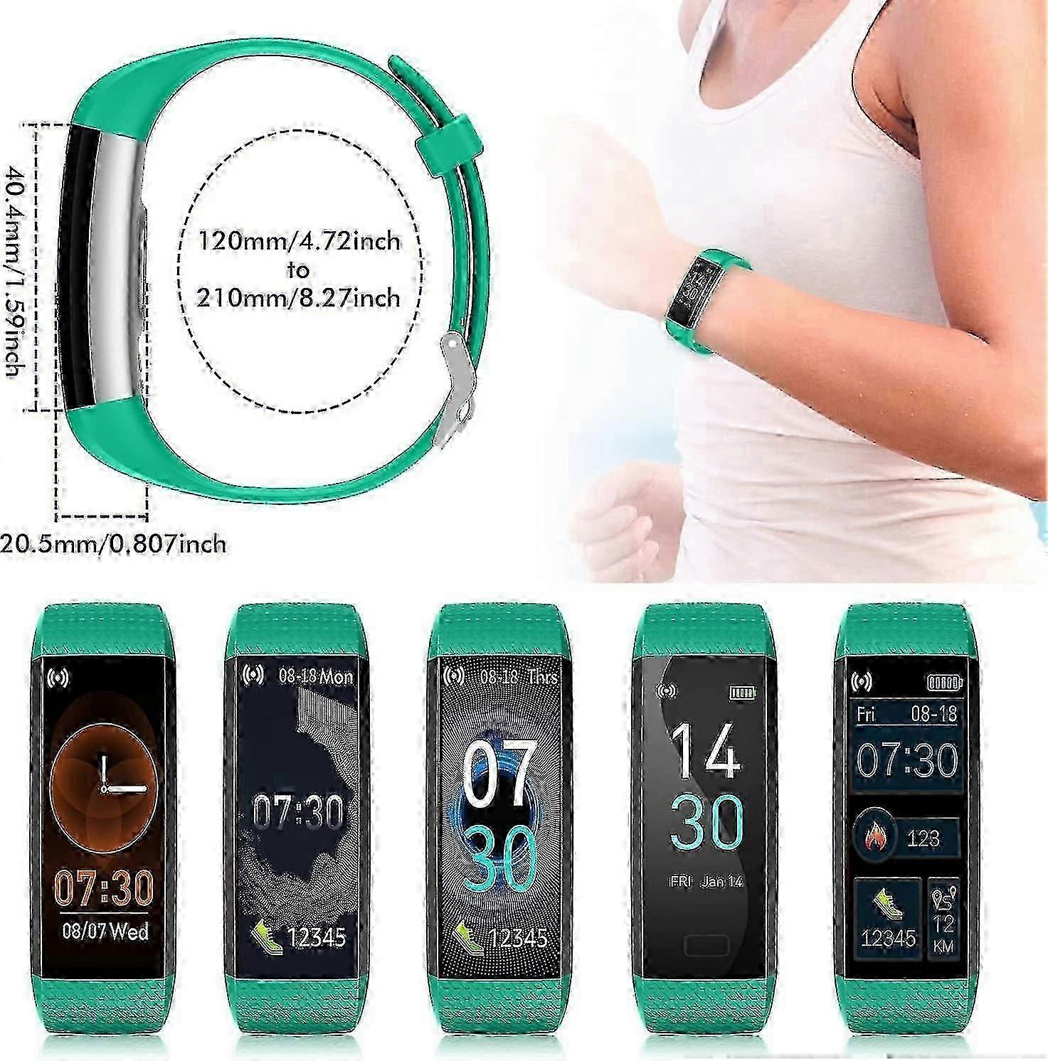 Activity Tracker Pulsuhr Wasserdicht Smartwatch Damen, Fitness