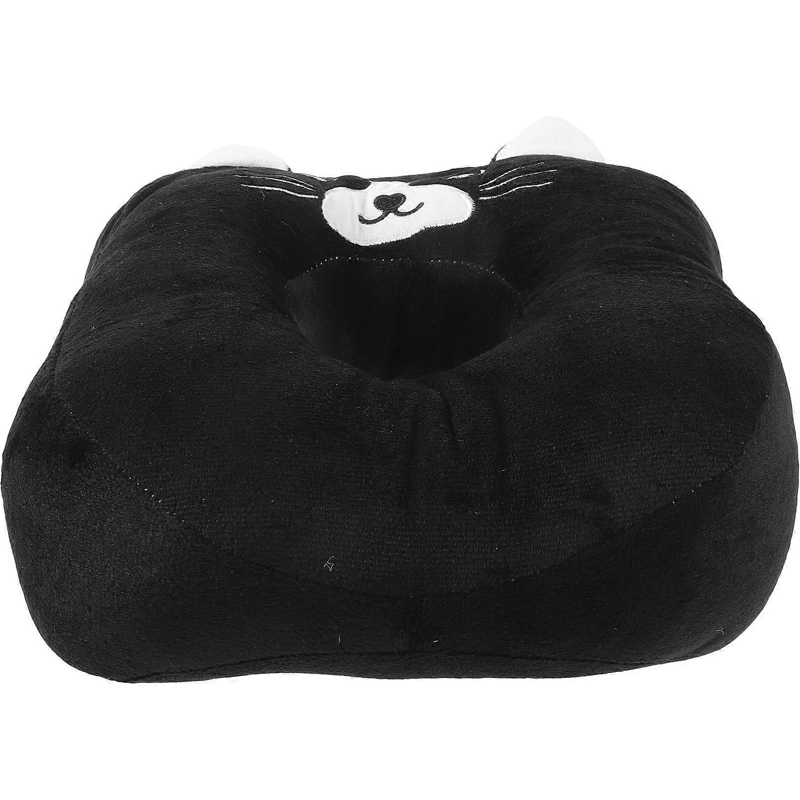 Reusable Face Down Pillow Cartoon Stuffed Napping Pillow Breathable Oval Home Use 1Pack