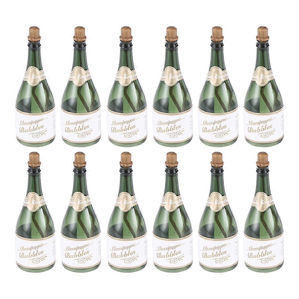 Bubbelflaska DIY Påfyllningsbar Läckagesäker Leksak För Bröllopsgäster Grön 3 73X1 18X1 18Tum 12st