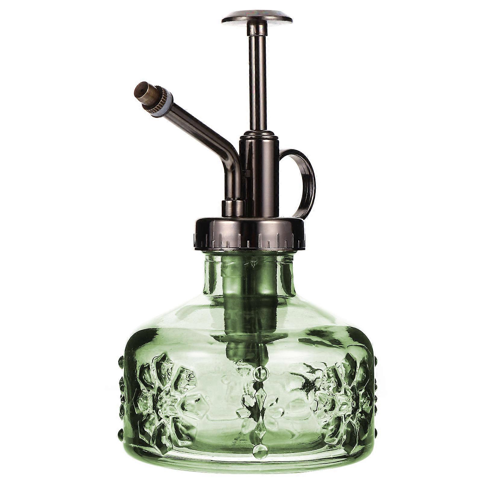 Vintage Glass Watering Bottle with Ergonomic Sprayer, Transparent Design for Easy Water Level Monitoring, Ideal for Gardening and Plant Lovers