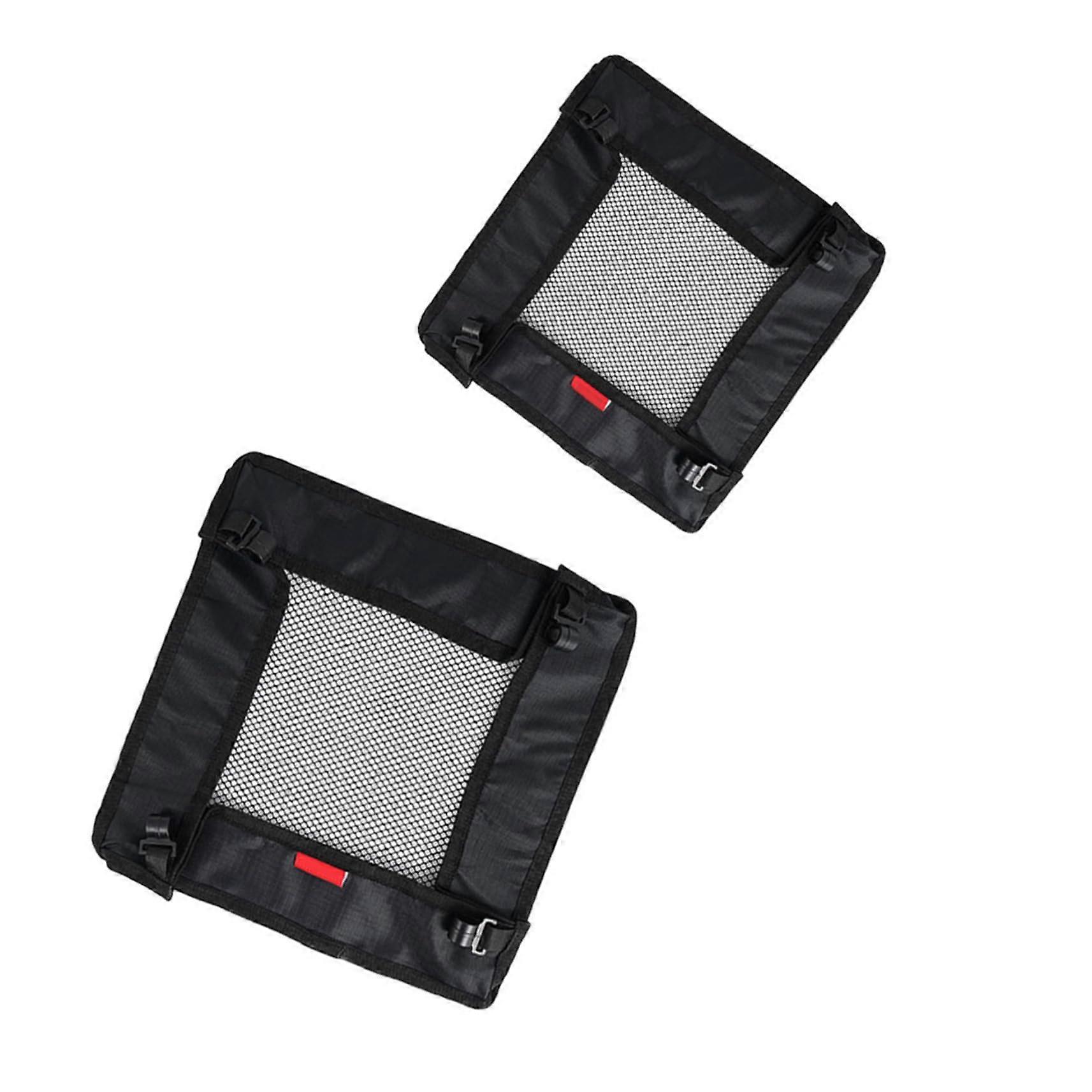 Multifunctional Outdoor Filter Nets Set Of 2 Foldable Storage Net Bags For Picnic Camping Garden Tableware And Food