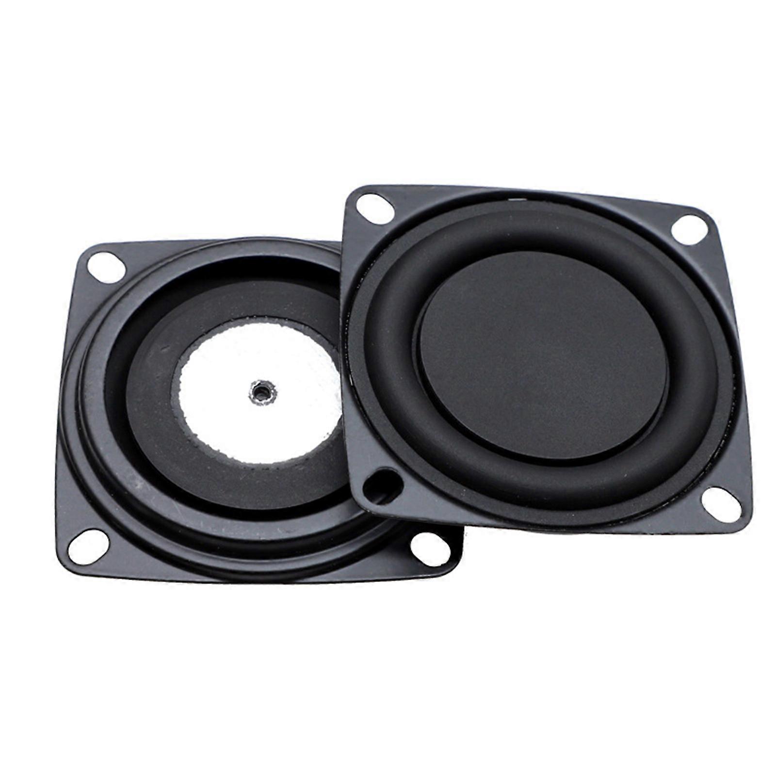 2Pieces 53mm Bass Speaker Vibrating Plate Loudspeaker for Closed Cabinet Auditory Systems Multicolor