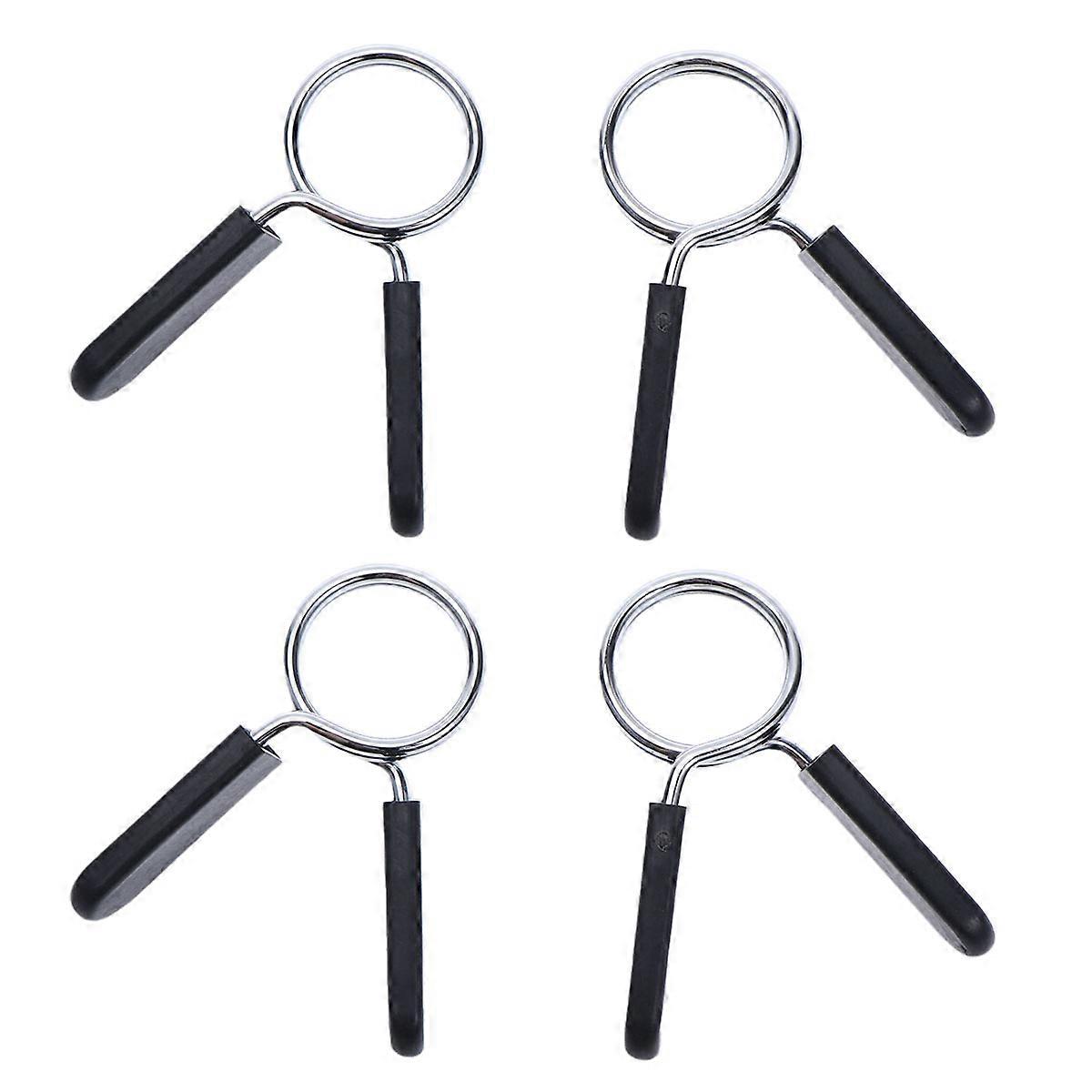 Exercise Collars Barbell Spring Clamps for Dumbbell and Barbell 30mm Compatibility 4Pcs