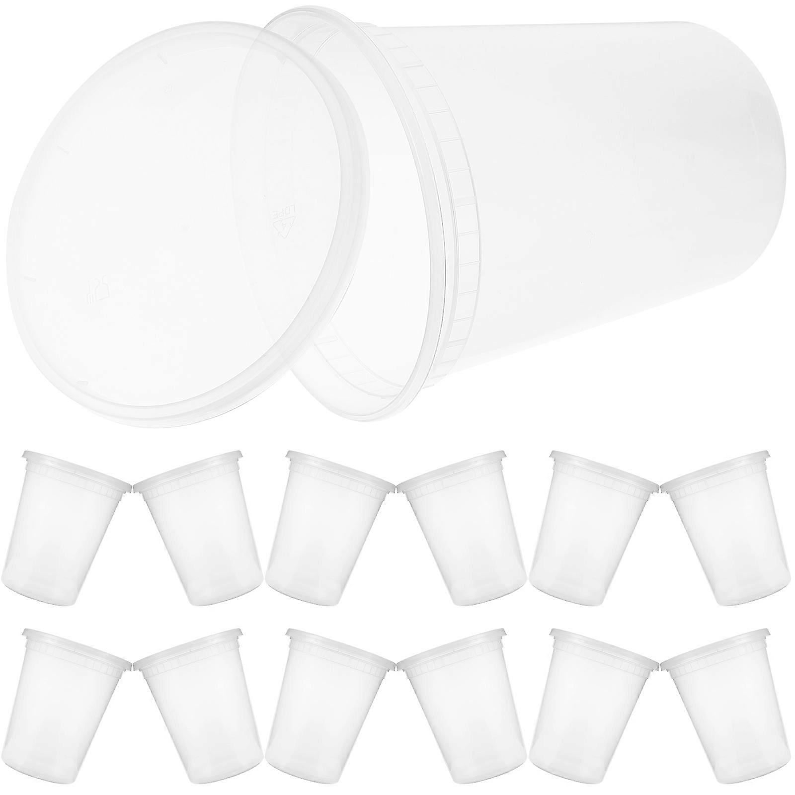 Soup Cups with Lids Food Container Sealed Preservation for Birthday Party 30 Sets