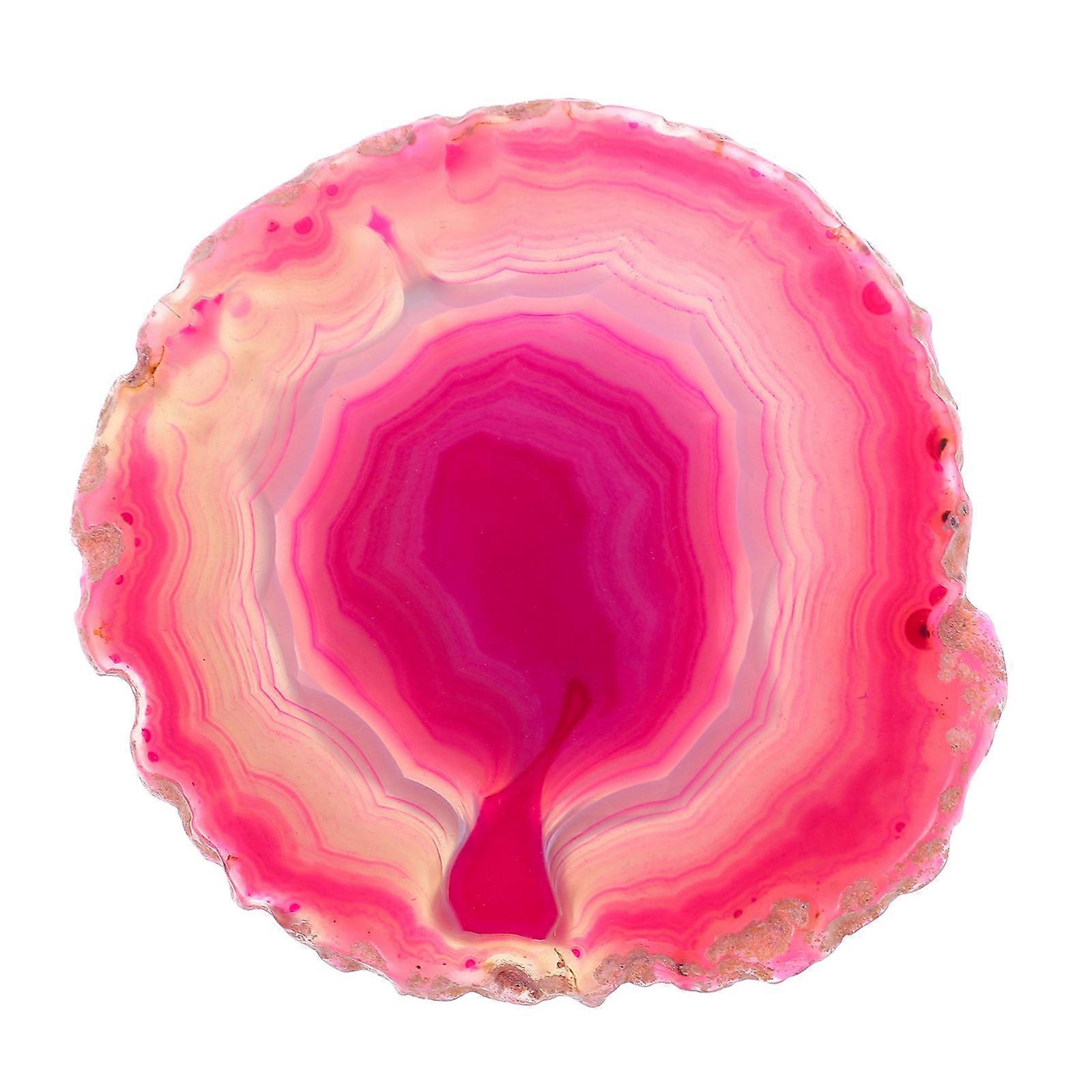 Agate Stone Coaster Set for Non-Slip Table Mat Absorbs Water Keeps Table Dry 4 Pieces