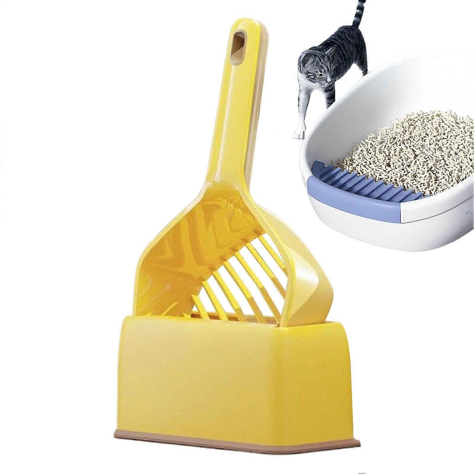 Cat Litter Scoop Cat Litter SieveLifting Device with Deep Scoop Lightweight Cat Accessory with Sifting Sieve and Storage Tray for Families