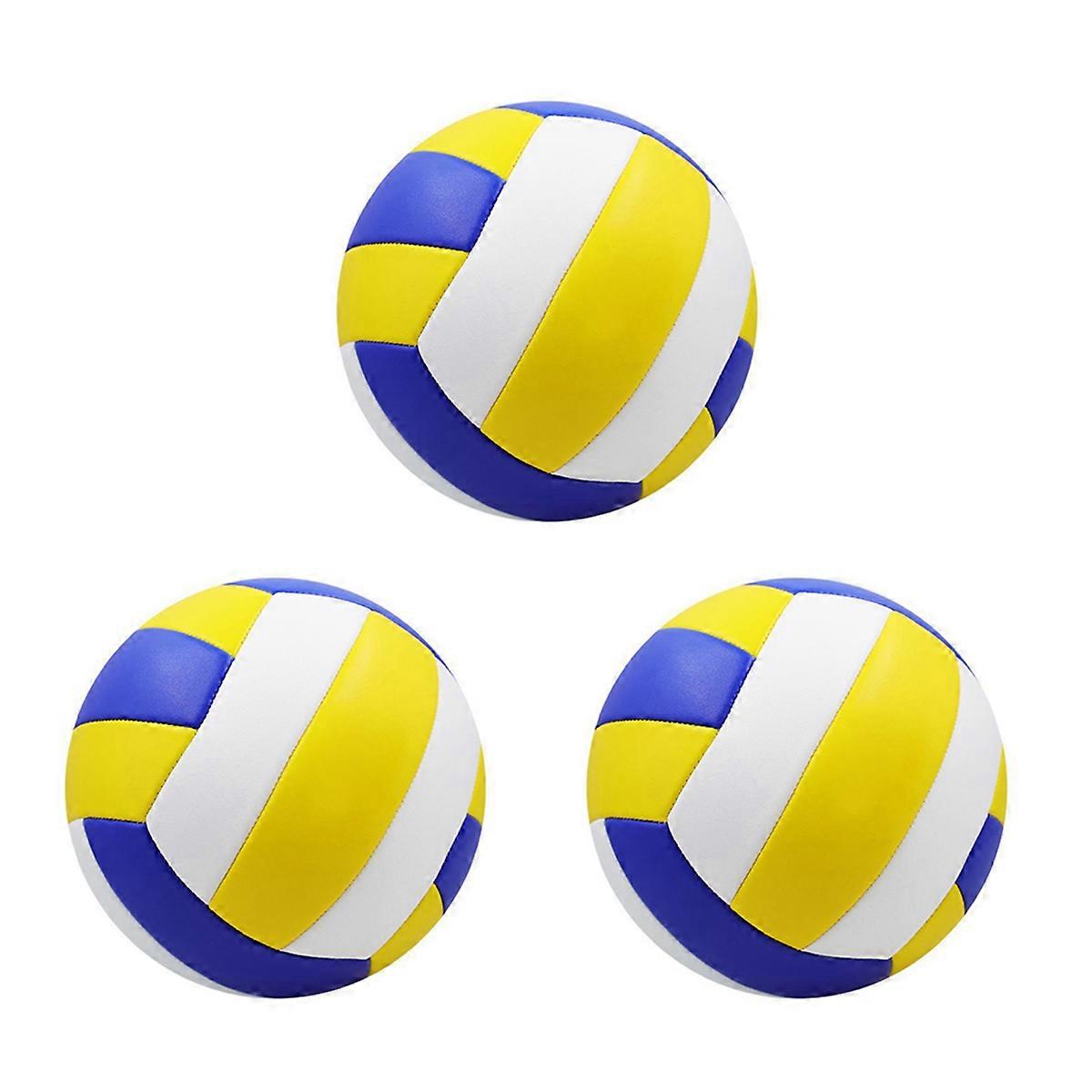 3Pcs Volleyball Soft and Easy to Carry Impermeable PVC Professional Game Volleyball Beach Outdoor In