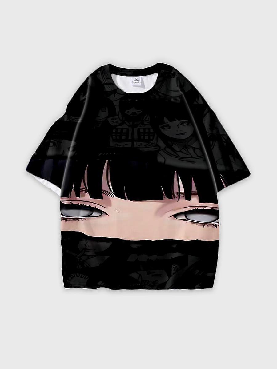 T-shirt round neck Role Pattern loose short sleeve C2744