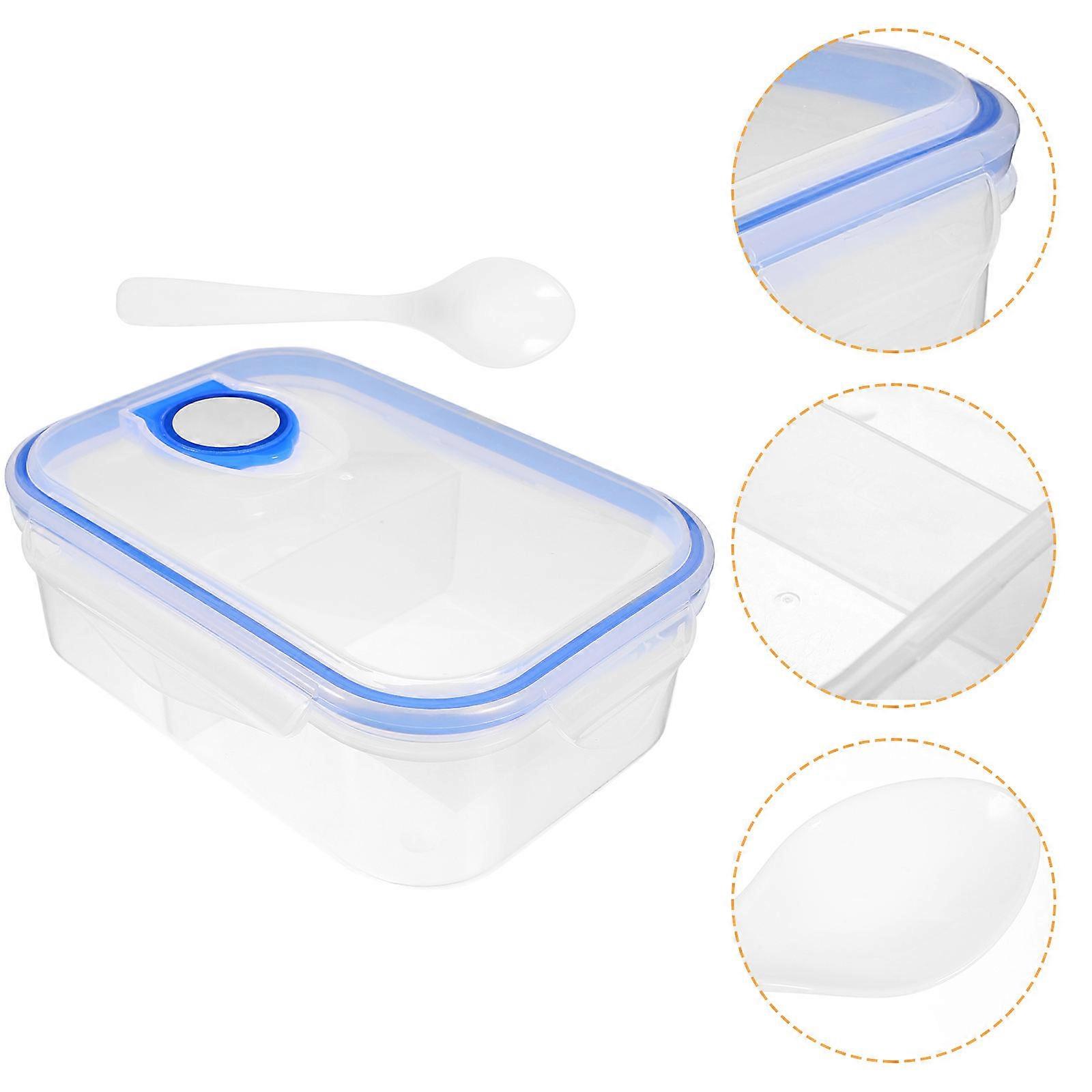 Compartment Lunch Box Bento Box for Storage Use 2Pcs Microwave Safe Containers