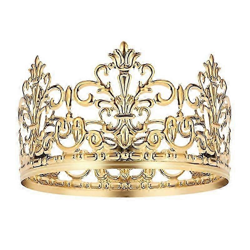 Cake Topper Realistic Looking Rust-proof Metal Crown Cake Topper Royal Themed Baby Shower Decoration for Home KAESI