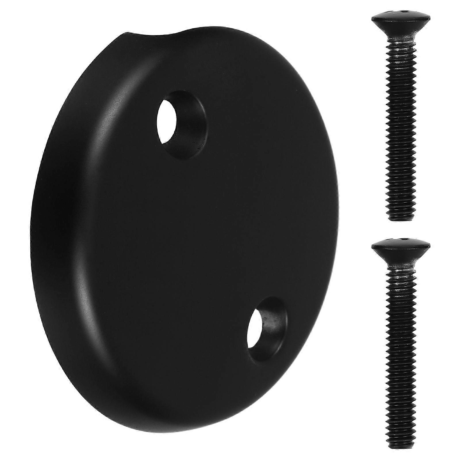 Universal Bathtub Drain Plug for Quick Drainage Efficient Smell Prevention Durable Zinc Alloy Black