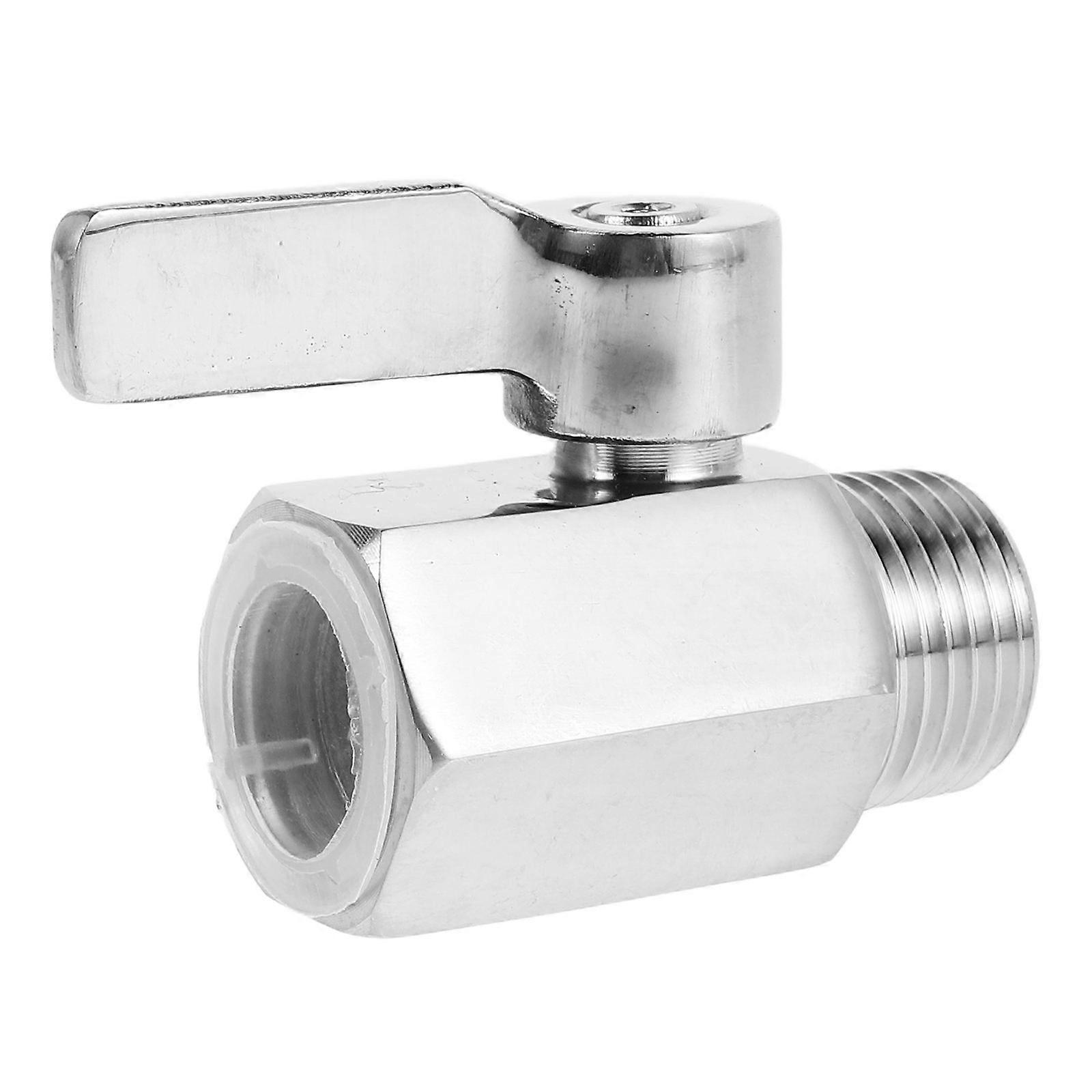 Mini Ball Valve for Home Use Stainless Steel Threaded Valve for Water Flow Control in Tight Spaces DN15 or 1/2