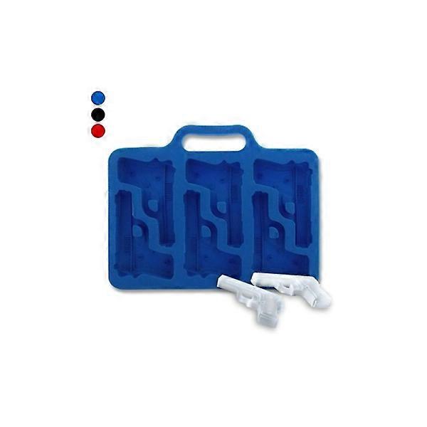 Chocolate mold and red revolver ice cube mold