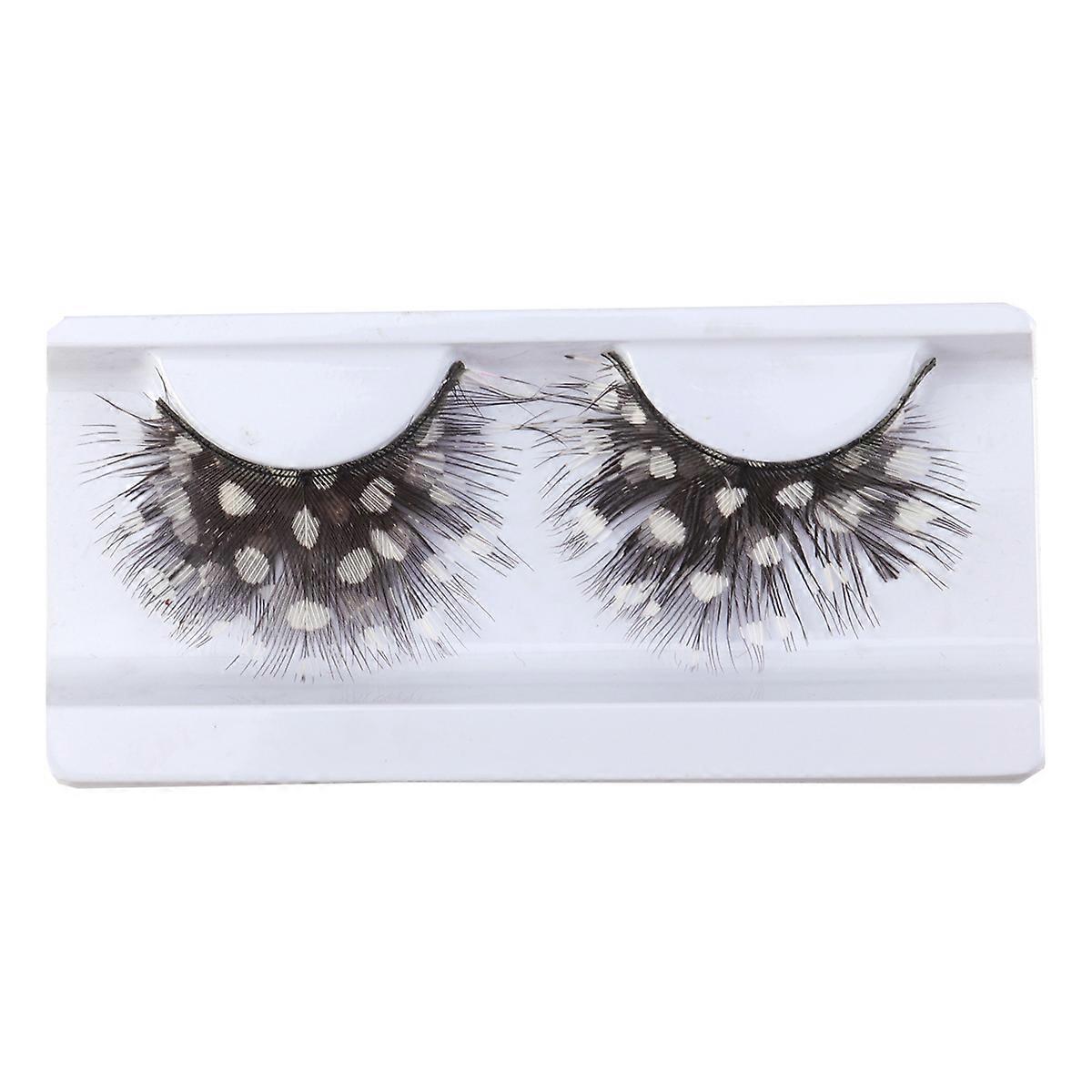 Chic Plastic Eyelashes for Women Lightweight and Comfortable Long Fake Eyelashes 5 Pairs Multi Color