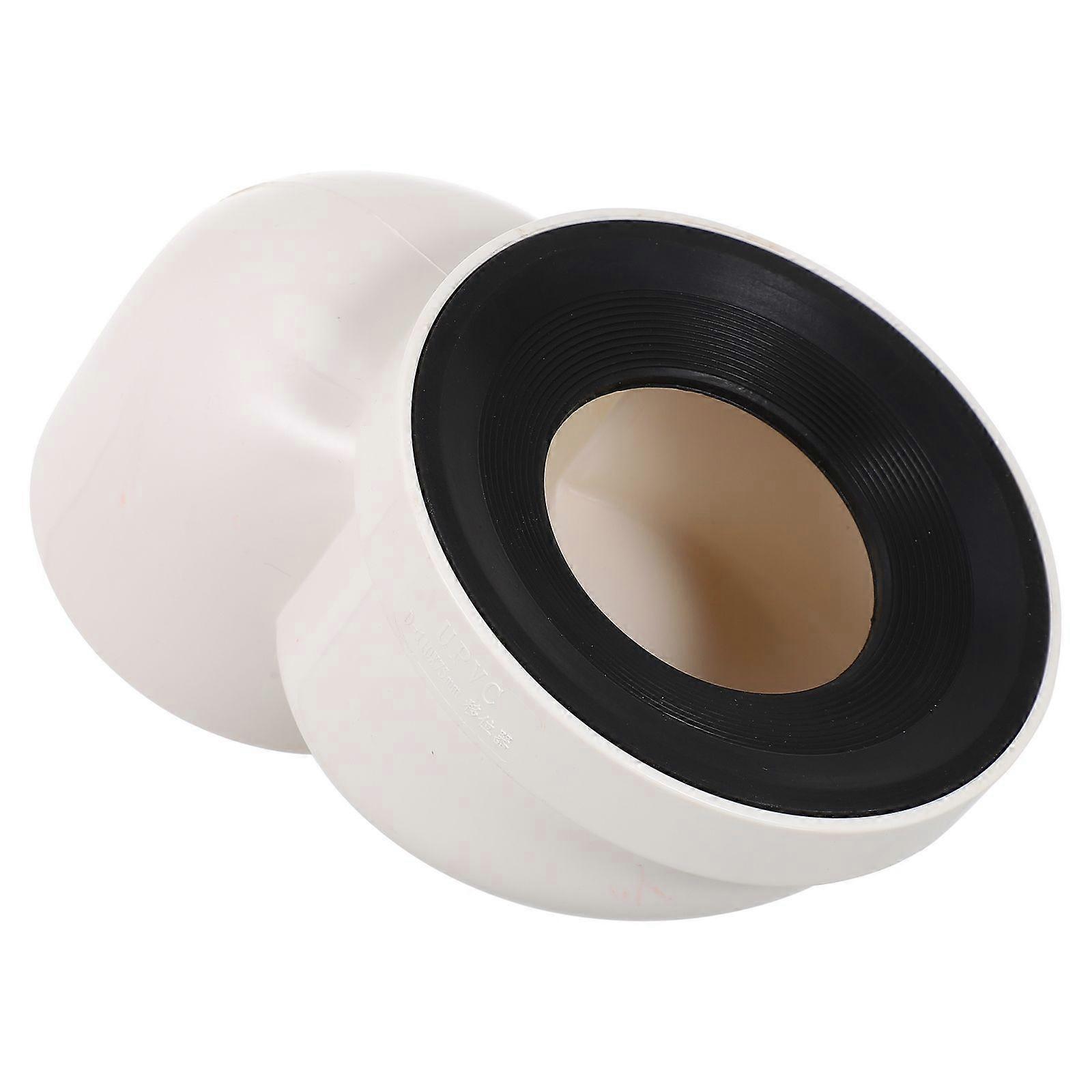 Toilet Shifter Practical Toilet Drainage System Bathroom Toilet Accessories White 14X12X10.5CM Leak-proof Anti-aging 1Pack
