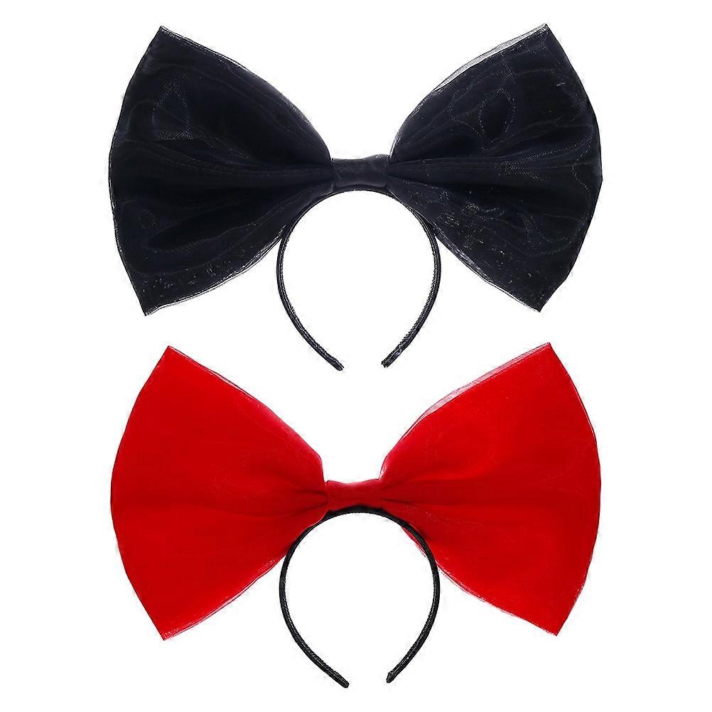 Here's a polished and professional product description for your **2pcs Bowknot Headbands**:
✨ **2PCS Bowknot Headbands – Lovely Satin Cloth &