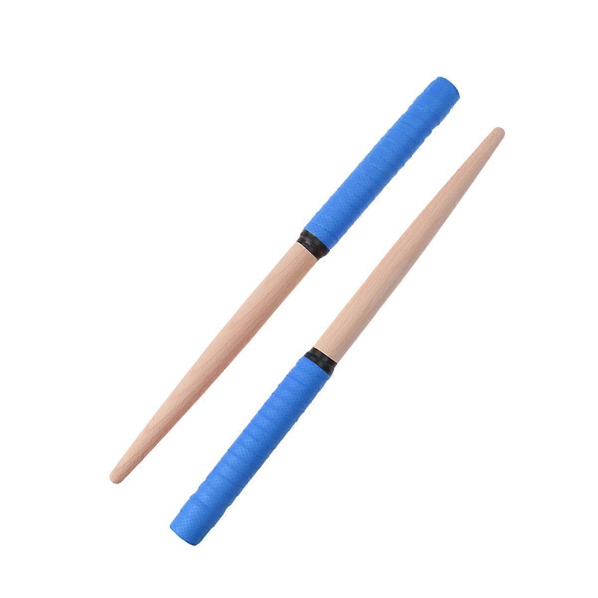 Percussion Instrument 1 Pair Blue Drum Sticks 35x2cm Lightweight Portable Taiko Drumsticks For Drumming Performance