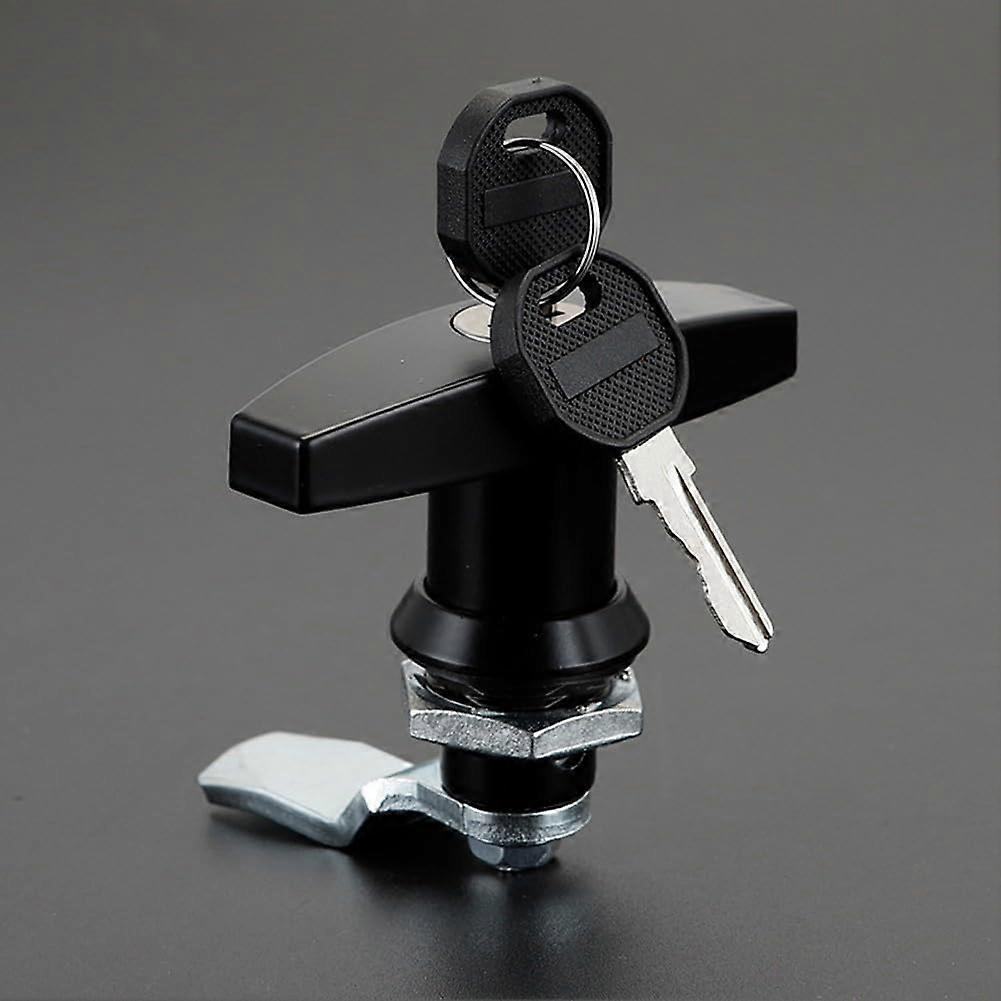 T-Handle Lock Zinc Alloy with Keys for Tool Boxes Garage Doors Industrial Cabinets Trailers Security Lock