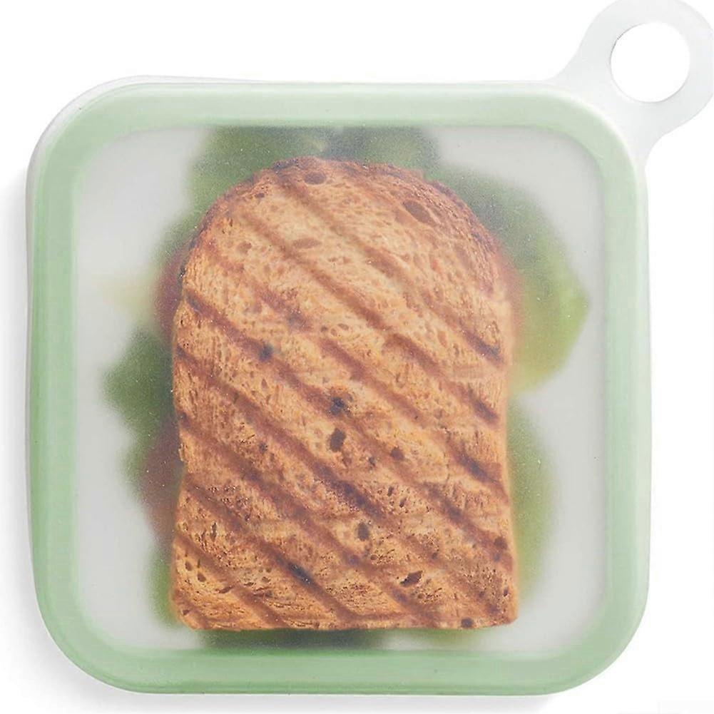Reusable Silicone Sandwich Containers with Removable Lids, Pack of 3, Practical and Hygienic