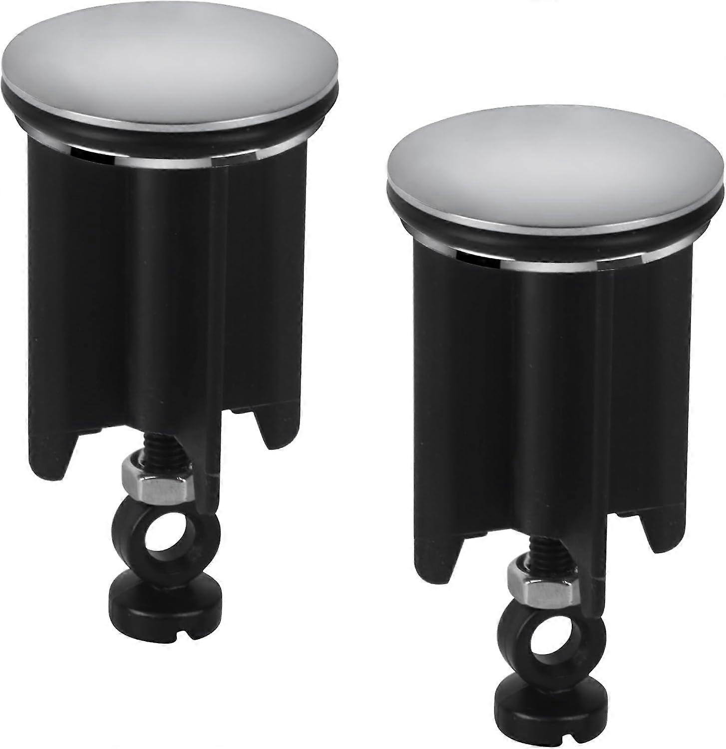2Pack Universal Sink Drain Stopper Height Adjustable Drain Plug
