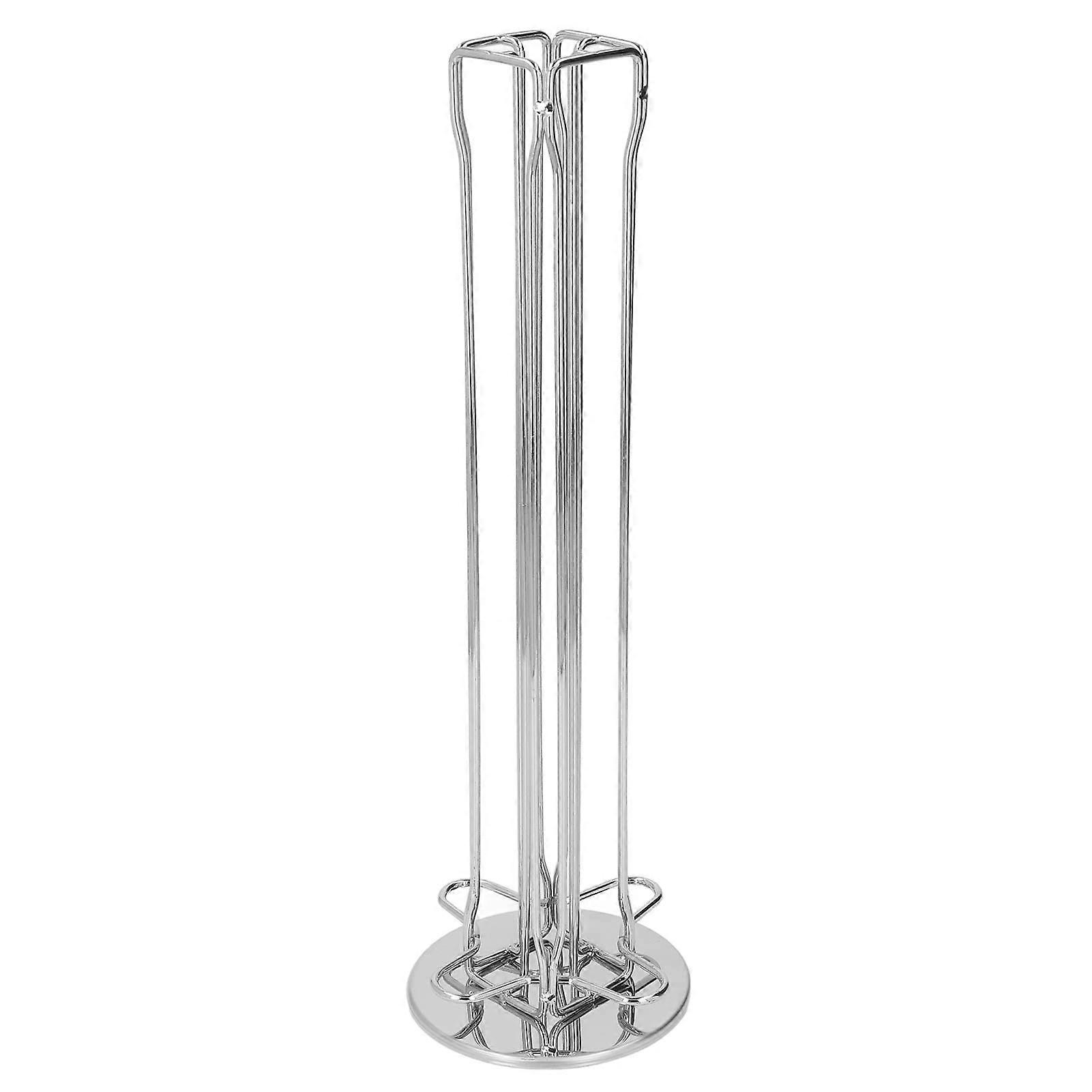 40 Kapselkaffee Pod Halter Silber - 360 Grad Rotierende Kaffeekapsel Organizer für Arbeitsplatten - Einfacher Zugang