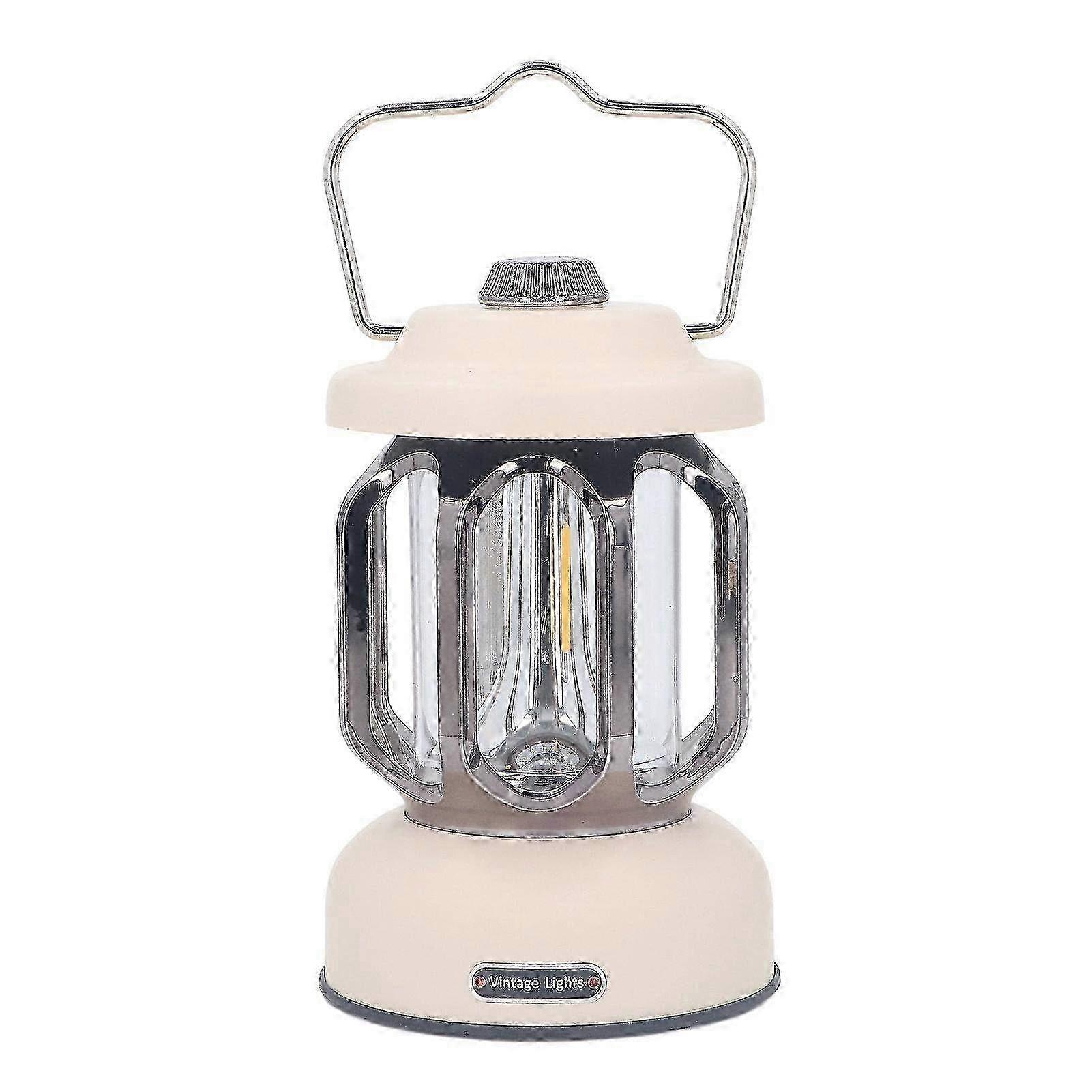 Dimmable Waterproof LED Camping Light with 3 Modes - Vintage Tent Light with Hook for Outdoor Adventures