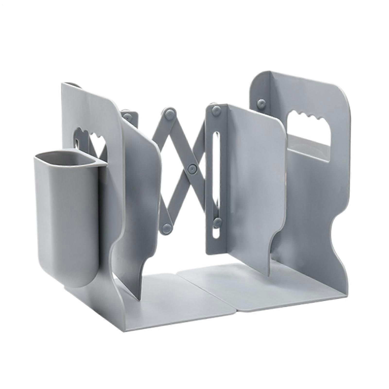 Book Stopper, Retractable Book Ends, Sturdy Storage Rack, Expandable Design