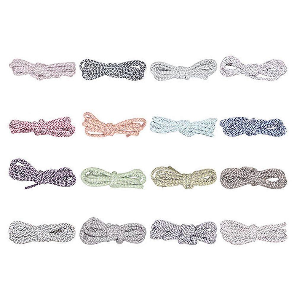 Reflective Shoelace Round Braided Shoelaces for Shoes Use 10Pairs